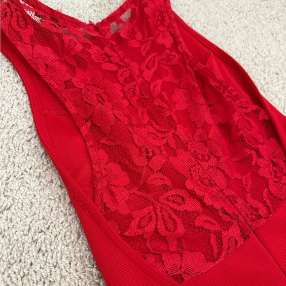 Forever 21 Red Backless Lace Dress - Picture 5 of 5
